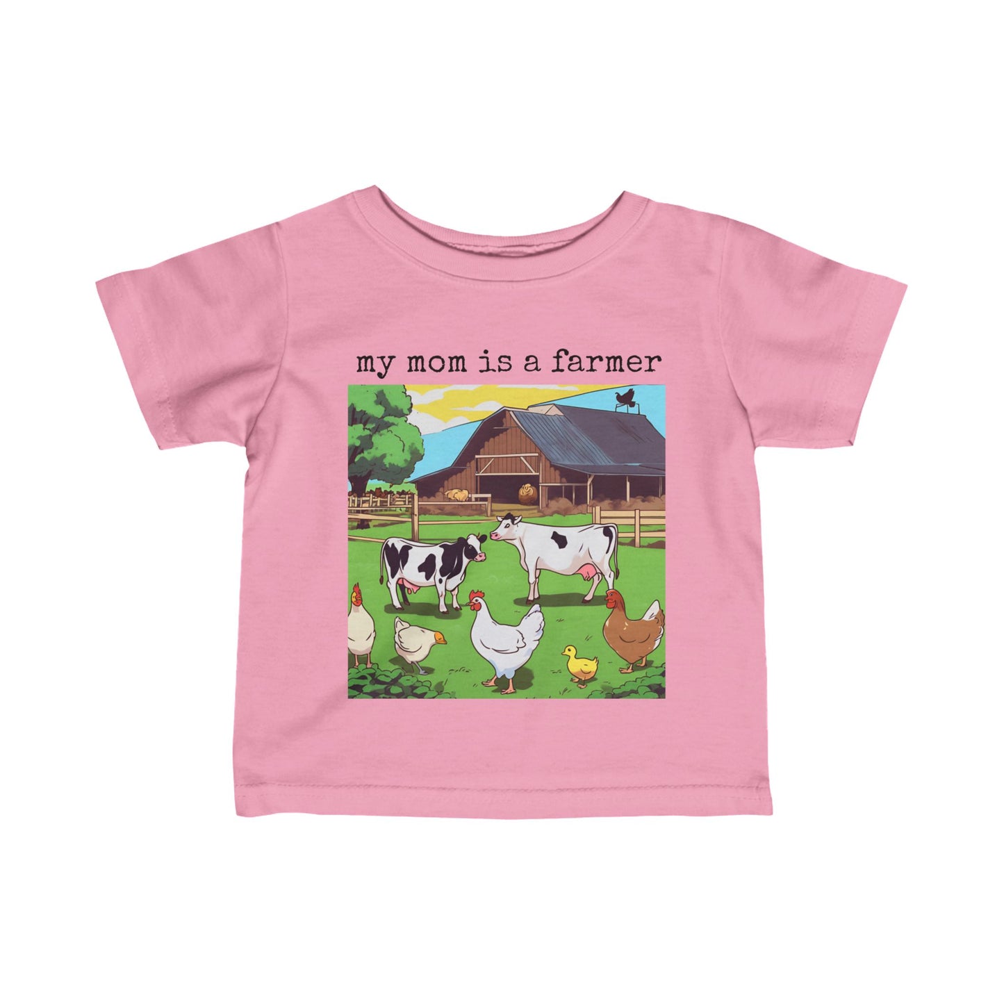 Toddler Farmer T-Shirt - my mom is a farmer - 2024 #2 - Graleske