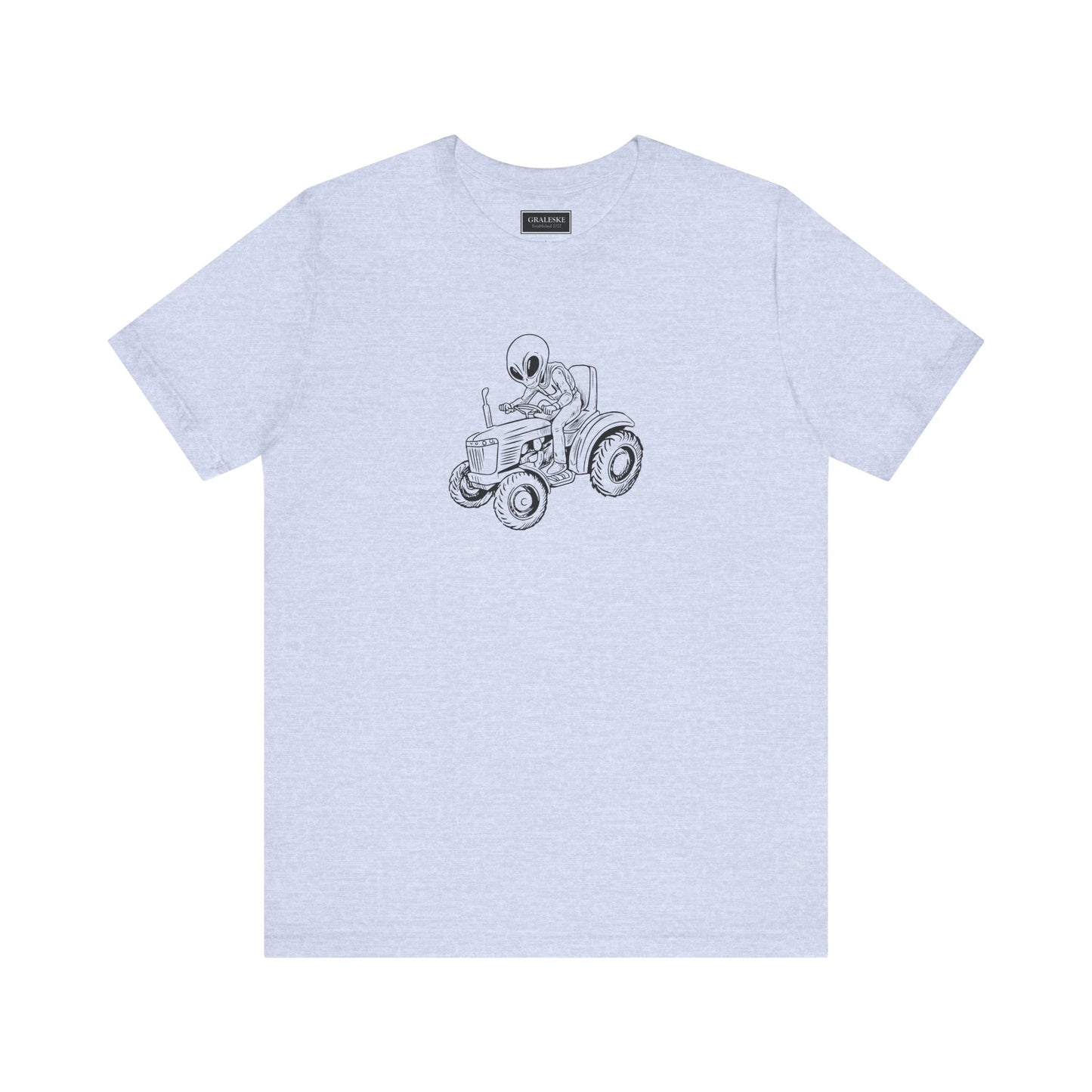 Alien Riding Tractor Tee Shirt - Graleske