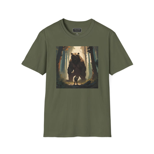 Bear Softstyle T-Shirt - Man vs Bear Design - Graleske