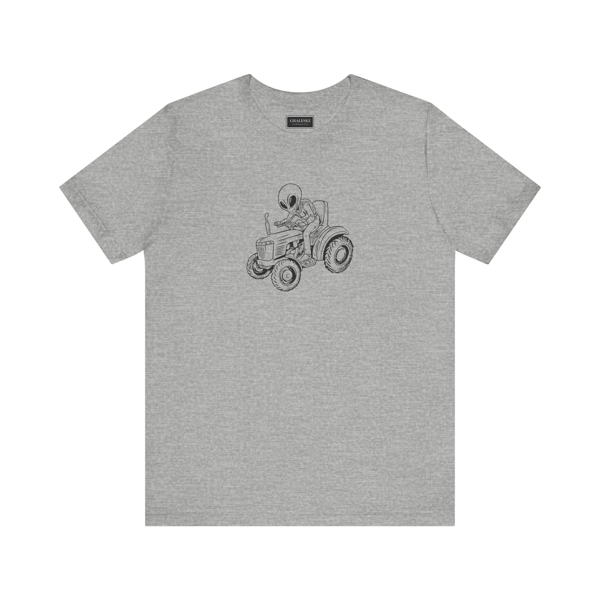 Alien Riding Tractor Tee Shirt - Graleske