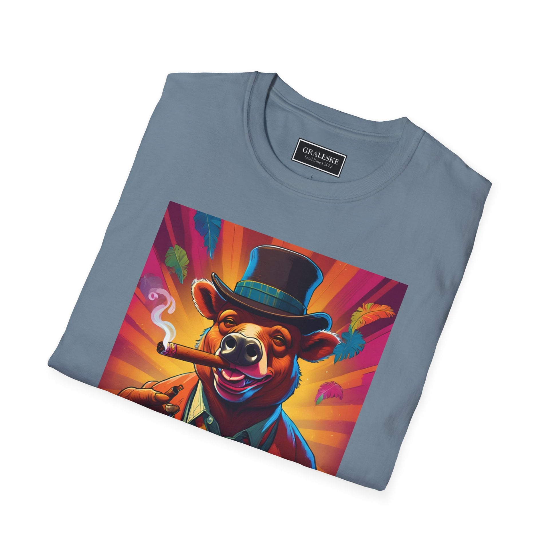 Bear Softstyle T-Shirt - Vintage Psychedelic Design - Graleske