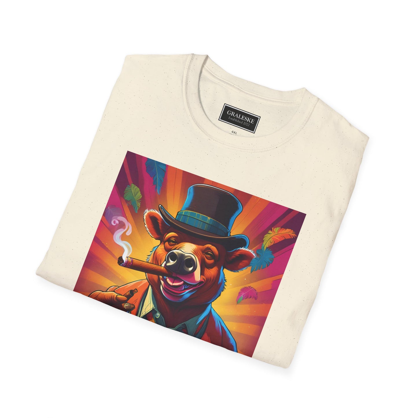 Bear Softstyle T-Shirt - Vintage Psychedelic Design - Graleske