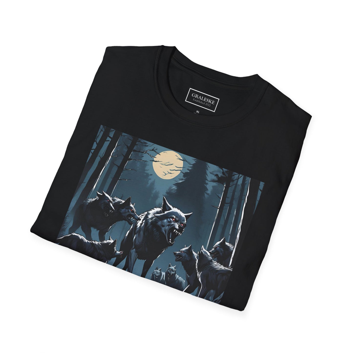 Wolf Pack Night Unisex T-Shirt - Graleske