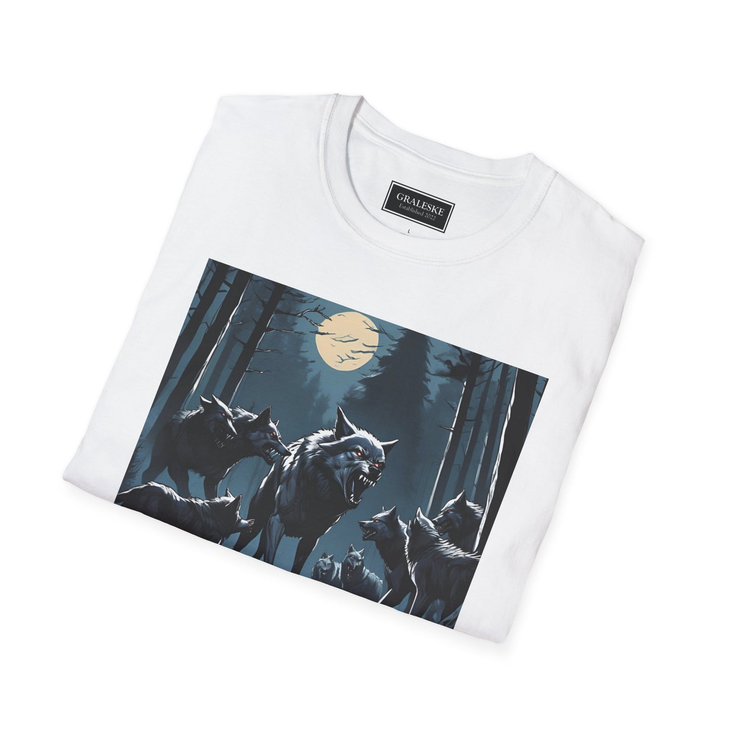 Wolf Pack Night Unisex T-Shirt - Graleske