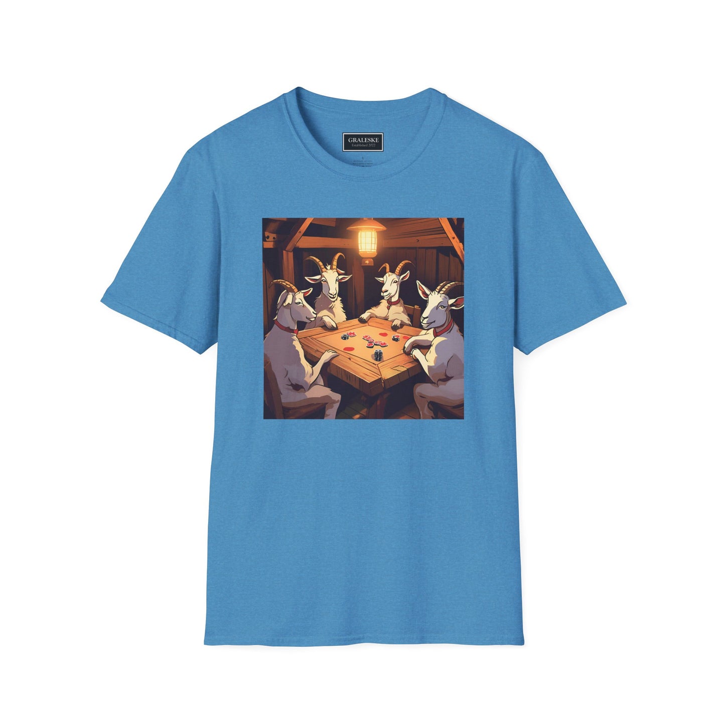 Goats playing poker - Unisex T-Shirt - Graleske