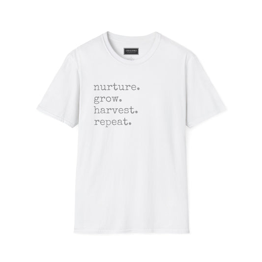 Nurture Grow Harvest Repeat T-Shirt - Graleske