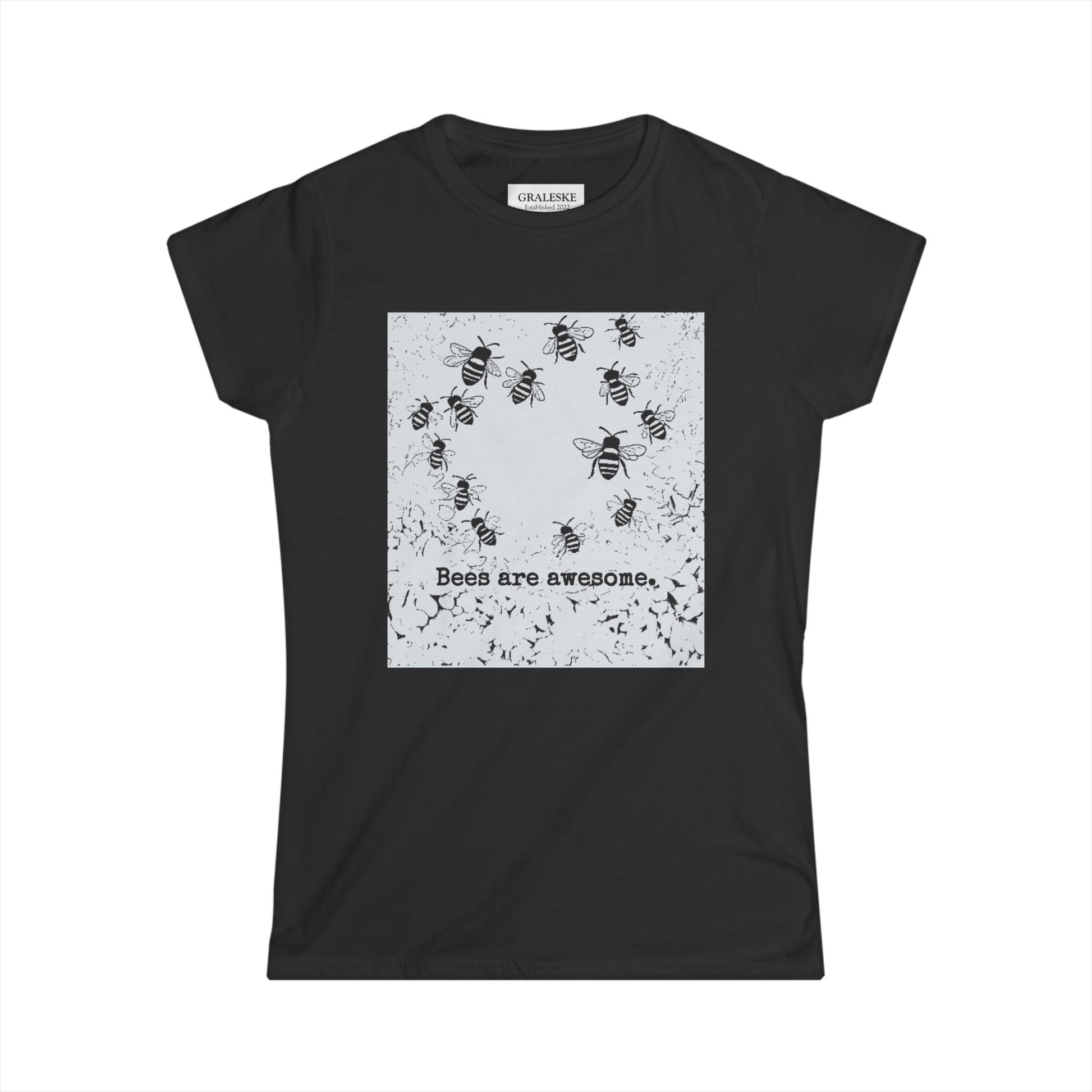 bees are awesome - Women's Softstyle Tee - Graleske