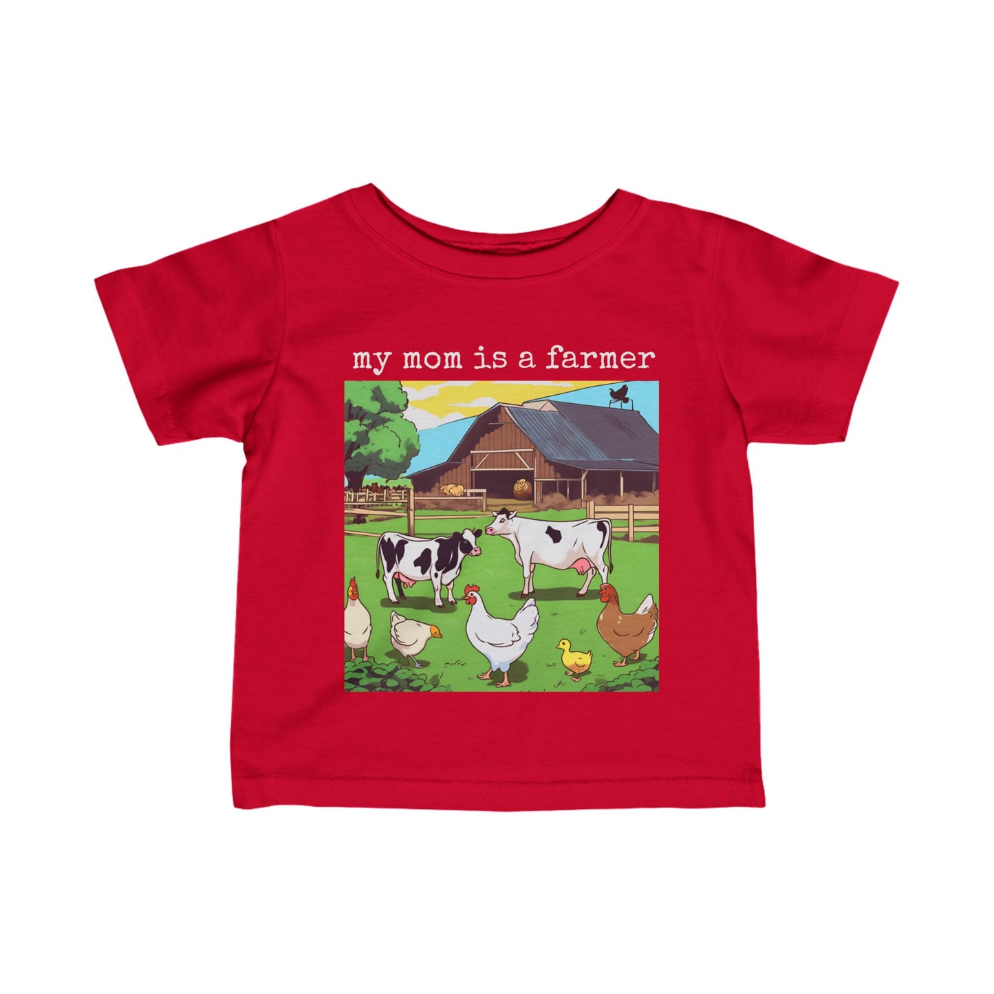 Toddler Farmer T-Shirt - my mom is a farmer - 2024 #2 - Graleske