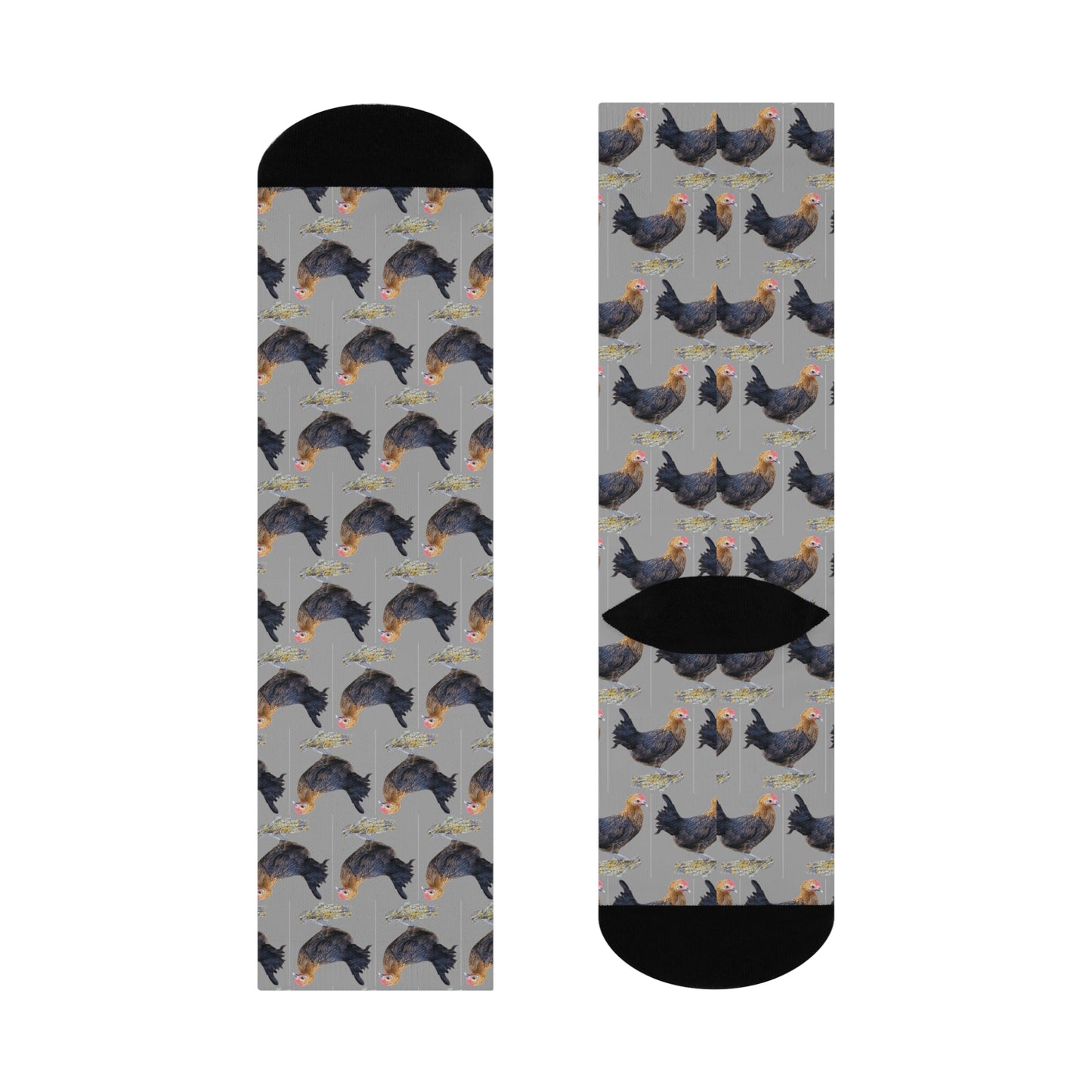 Crew Socks - Hennifer the chicken Print Design - Graleske