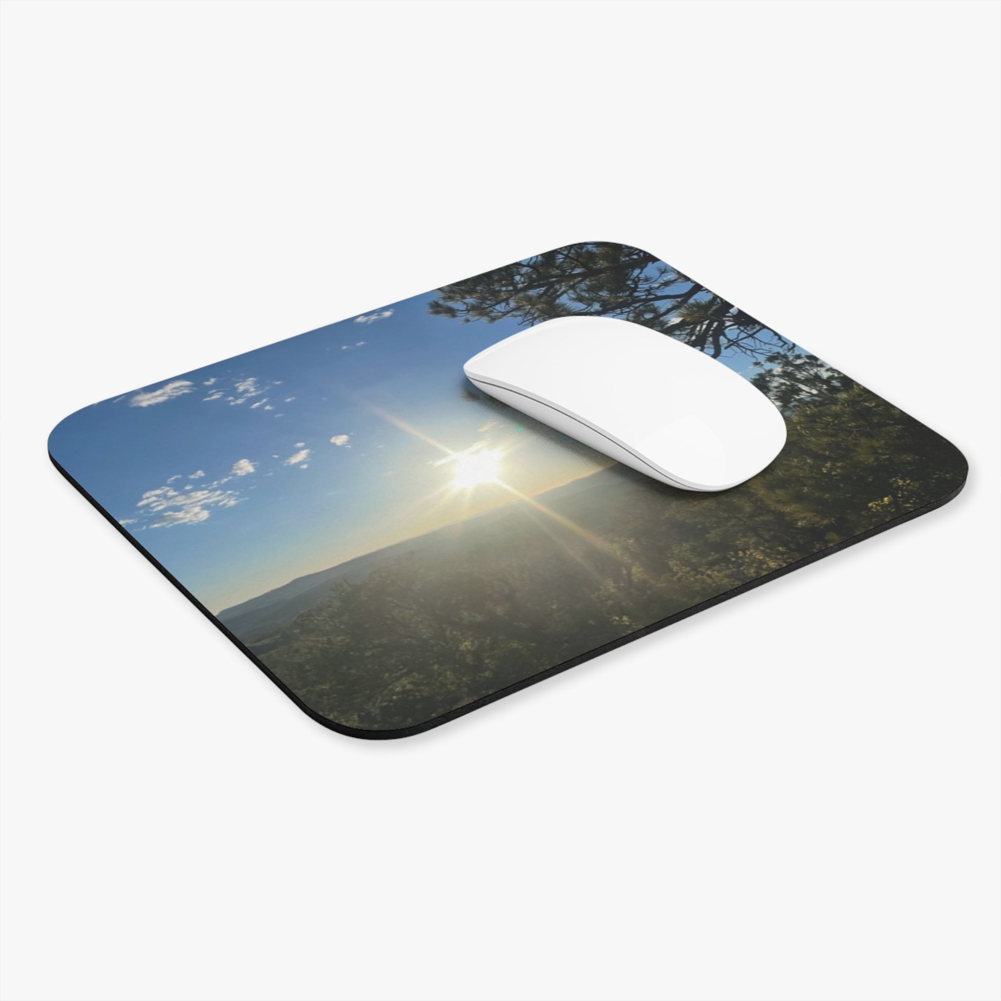 Rectangle Mouse Pad - Sun in Mount Zion Picture - Graleske