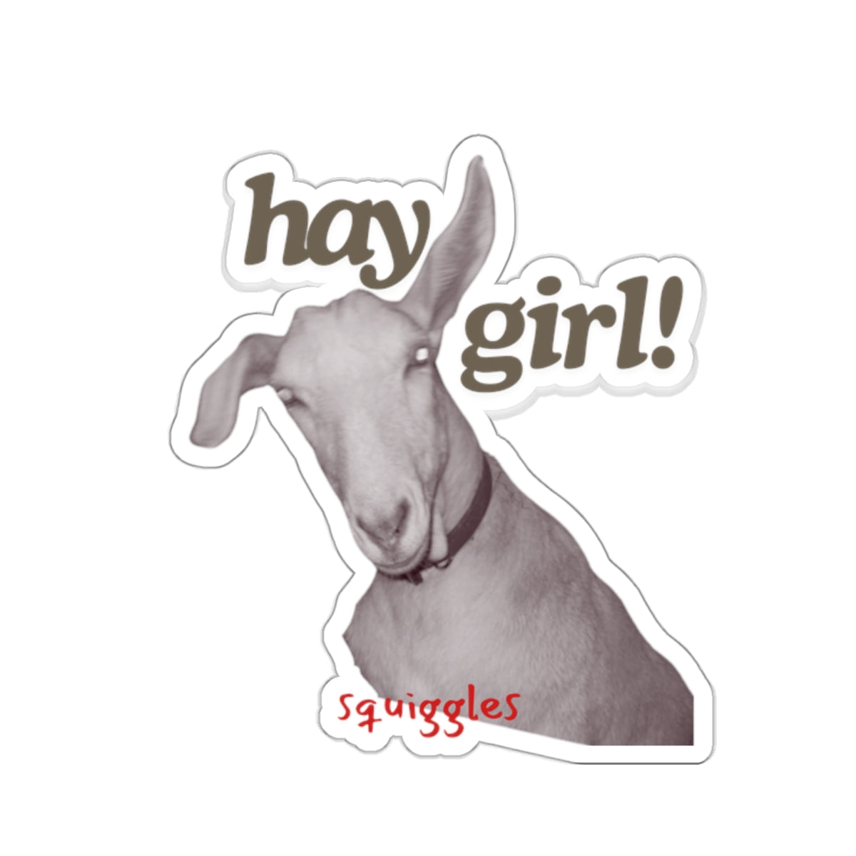 hay girl Squiggles - Kiss-Cut Stickers - Graleske